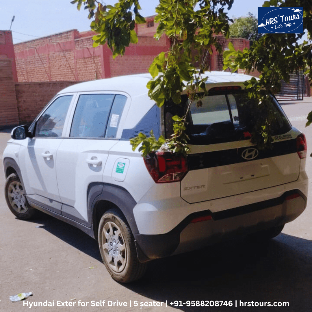 Hyundai Exter for Self Drive car in jodhpur rajasthan by hrs tours rihanshu dhawan 9588208746